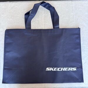 Skechers Reusable Shopping Tote Bag Large Carrier Bag In Blue